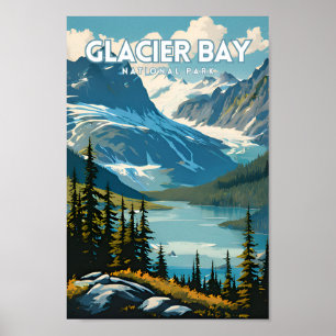 Poster Glacier Bay National Park Travel PS