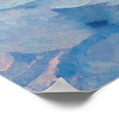 Poster Glacier Bleu Glacé - Style de Peinture Impressionn (Coin)