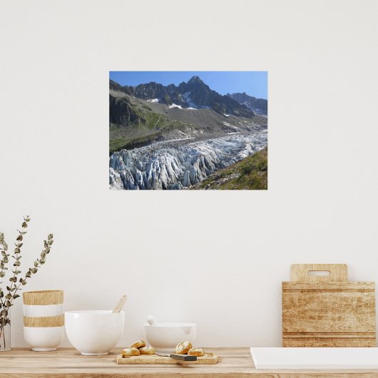 Poster Glacier d'Argentiere Alpes françaises (Cuisine)