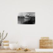 Poster Glacier Davidson en Alaska Photo (Cuisine)