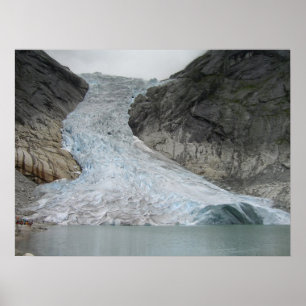 Poster Glacier de Brikdalsbreen