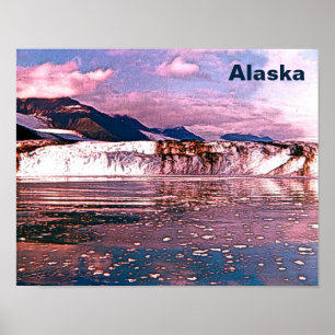 Poster Glacier de l'Alaska