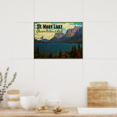 Poster Glacier du lac St. Mary NP (Cuisine)