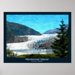 Poster Glacier Mendenhall