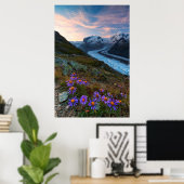 Poster Glacier Monte Rosa | Suisse (Bureau à domicile)