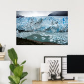 Poster Glacier Moreno Et Lac Argentino (Bureau à domicile)