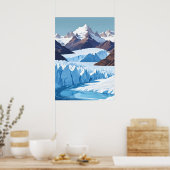 Poster Glacier Perito Moreno (Cuisine)