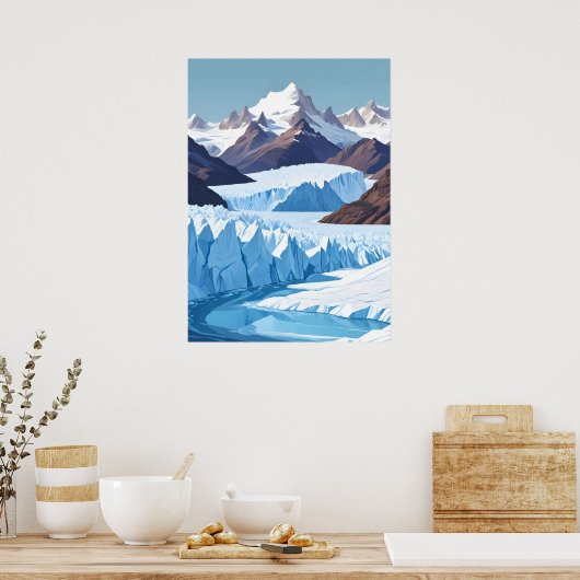 Poster Glacier Perito Moreno (Cuisine)