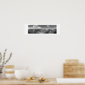 Poster Glacier Point Horizon Panoramique noir et blanc (Cuisine)