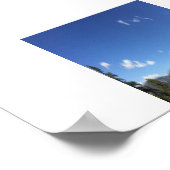 Poster Glacier Point Yosemite couleur photo panoramique (Coin)