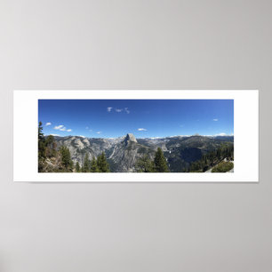 Poster Glacier Point Yosemite couleur photo panoramique