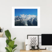 Poster Glaciers sur le Mont Blanc (Bureau à domicile)