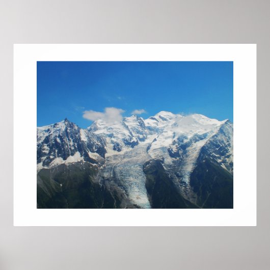 Poster Glaciers sur le Mont Blanc (Devant)