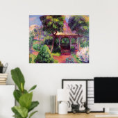 Poster Glackens - Jardin à Hartford, art, (Bureau à domicile)