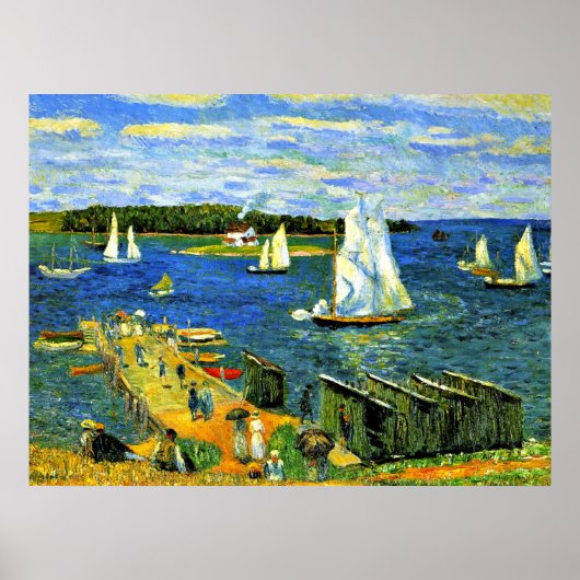 Poster Glackens : Mahone Bay, (Devant)