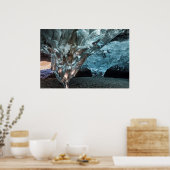 Poster Glaçon dans une grotte de glace (Cuisine)