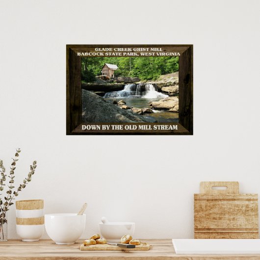 POSTER GLADE CREEK GRIST MILL-POSTER (Cuisine)