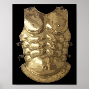 Poster Gladiator Halloween Costume Fighme Roman Chest Pl