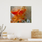 Poster Gladioli dans la glace, (Cuisine)