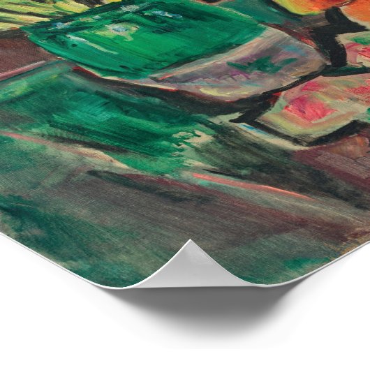 Poster Gladioli dans un vase vert | George Leslie Hunter (Coin)