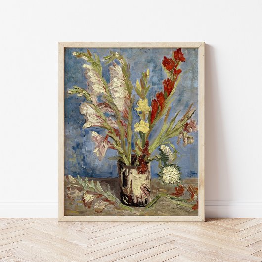 Poster Gladioli et China Asters | Vincent van Gogh