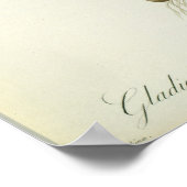 Poster Gladiolus Cardinalis, de "Les Liliacées", 1805 (Coin)