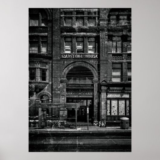 Poster Gladstone Hotel No 1 Old Film Version (Devant)