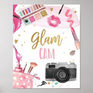 Poster Glam Cam Spa Party Maquillage Glamor Girl Annivers
