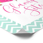 Poster Glam Camp Spa Makeover Anniversaire (Coin)