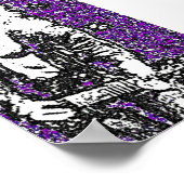 Poster Glam Rock des années 80 (Coin)