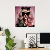 Poster Glam rock luxe mode de vie doux (Bureau à domicile)