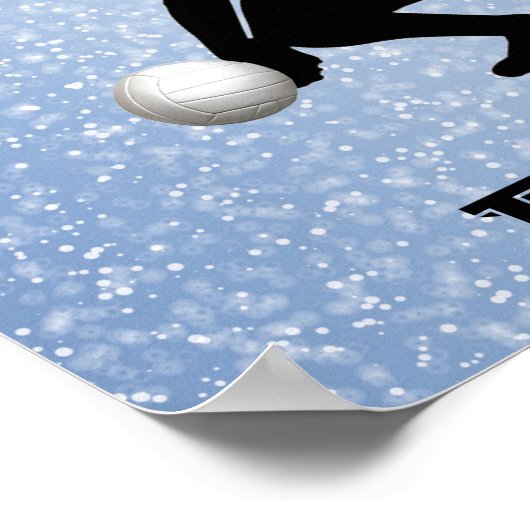 Poster Glam volleyball (Coin)