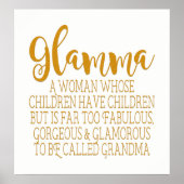 Poster Glamma - Grand-mère fabuleuse (Devant)