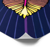 Poster Glamour Peacock Art nouveau (Coin)