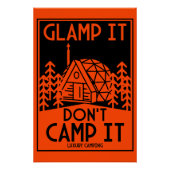 Poster Glamping De Luxe (Devant)