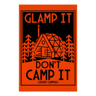 Poster Glamping De Luxe