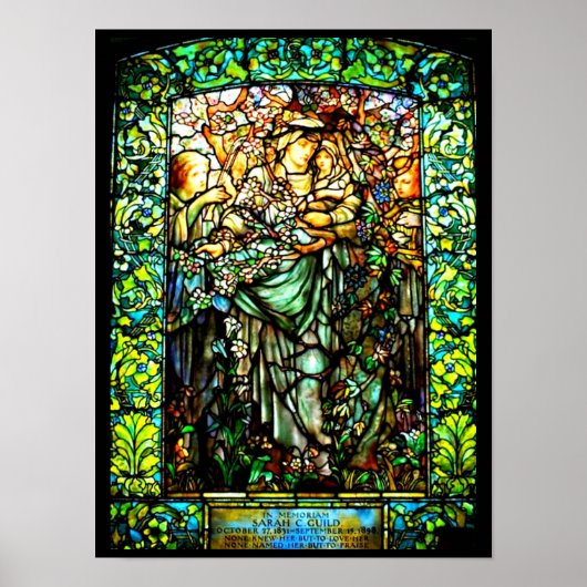 Poster-Glas in lood-Louis Tiffany 116 Poster (Voorkant)