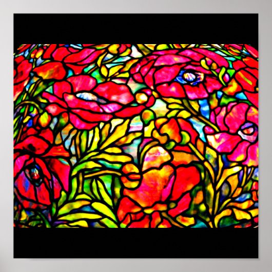 Poster-Glas in lood-Tiffany 28 Poster (Voorkant)