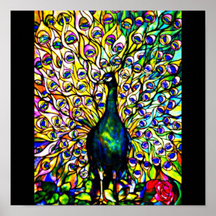 Poster-Glas in lood-Tiffany 29 Poster