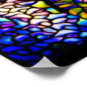 Poster-Glas in lood-Tiffany 4 Poster (Hoek)
