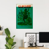 Poster Glasgow Écosse Écossais Celtic Édimbourg St (Bureau à domicile)