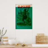 Poster Glasgow Écosse Écossais Celtic Édimbourg St (Cuisine)