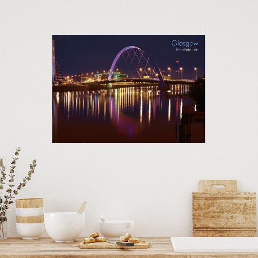 Poster Glasgow - Le Clyde Arc (Cuisine)