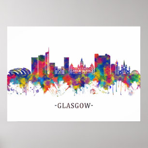 Poster Glasgow Skyline