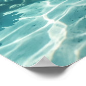 Poster Glass Dolphin Azure Leap (Coin)