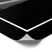 Poster Glastonbury Hawthorn. Arbre. Noir et Blanc. (Coin)