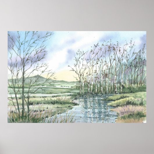 Poster Glastonbury Tor (Devant)