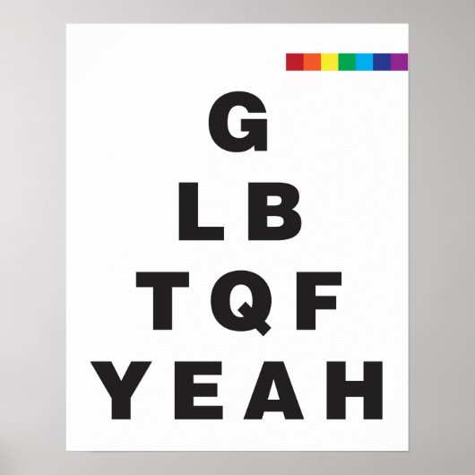 Poster GLBTQF Oui ! (Devant)