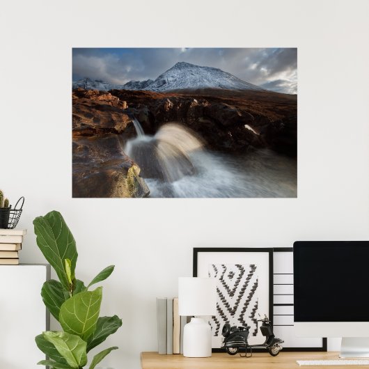 Poster Glen Brittle. Piscine Fée. (Bureau à domicile)