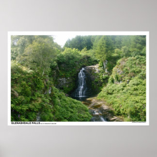 Poster Glenashdale Falls, Île d'Arran, Écosse